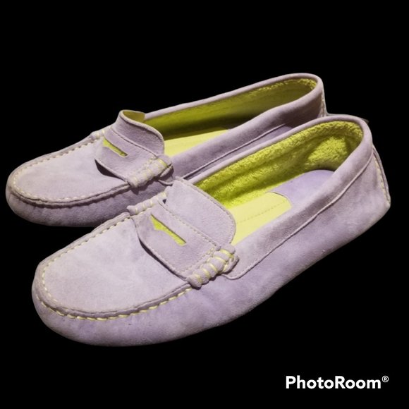 Women's JOHNSTON & MURPHY Lilac Loafers (7/7.5) - Picture 1 of 16